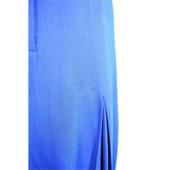 Vintage 1960s Solid Day Dress Cobalt Blue Alison Ayres | W 24" - Picture 10 of 10